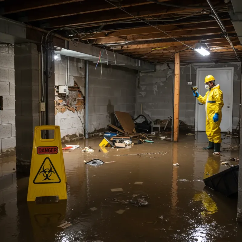 Flooded Basement Electrical Hazard in Minetto, NY Property